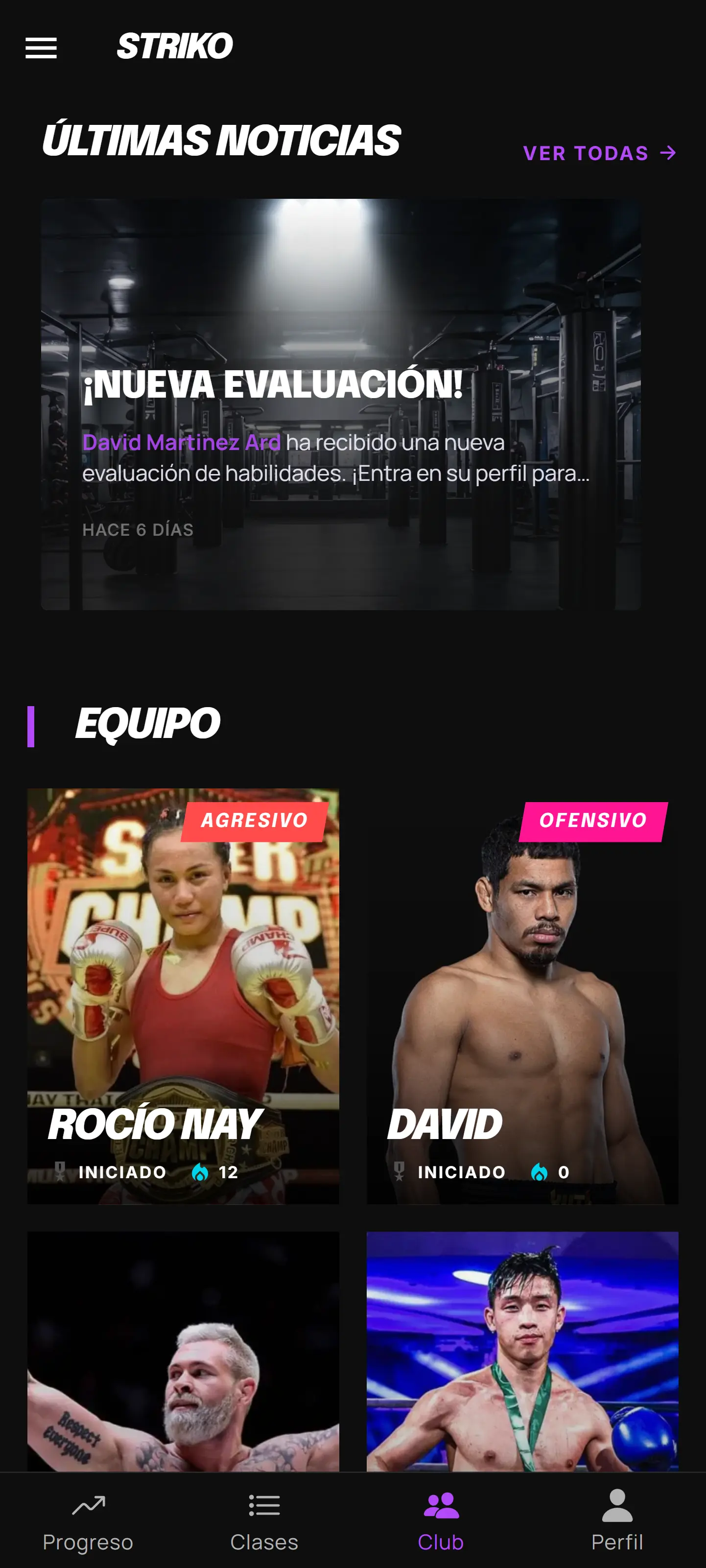Comunidad para tu club de combate - Striko